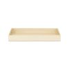 16" Champagne And Gold Geometric Print Handmade Serving Tray With Handles