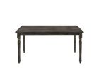 60" Gray Wood Dining Table