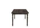 60" Gray Wood Dining Table