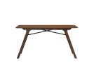 59" Walnut Wood Dining Table