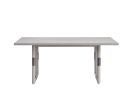 72" Natural Wood Double Pedestal Base Dining Table