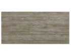 84" Gray Wood Double Pedestal Base Dining Table