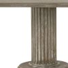 84" Gray Wood Double Pedestal Base Dining Table