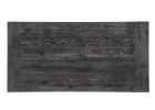 84" Gray Wood Trestle Base Dining Table