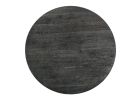 47" Gray Wood Round Top Dining Table