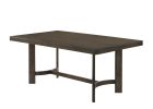 70" Espresso Wood Trestle Base Dining Table