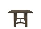 70" Espresso Wood Trestle Base Dining Table