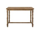 54" Oak Wood Trestle Base Dining Table