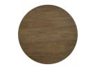 47" Oak Solid Wood Frame Base Round Top Dining Table