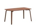 59" Walnut Solid Wood Dining Table