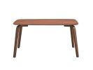 59" Walnut Solid Wood Dining Table