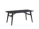 71" Black Wood Dining Table