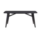 71" Black Wood Dining Table