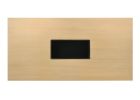 71" Natural Wood Trestle Base Dining Table