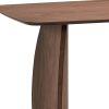 71" Walnut Wood Double Pedestal Base Dining Table
