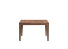 47" Walnut Wood Self-Storing Leaf Extendable Dining Table