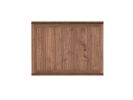 47" Walnut Wood Self-Storing Leaf Extendable Dining Table
