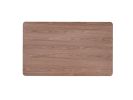 59" Walnut and Black Wood Dining Table