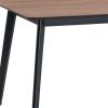 59" Walnut and Black Wood Dining Table
