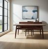 78" Espresso Solid Wood Dining Table