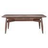 78" Espresso Solid Wood Dining Table
