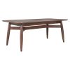 78" Espresso Solid Wood Dining Table