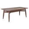 78" Espresso Solid Wood Dining Table