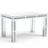 31" Silver Wood Dining Table