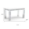 31" Silver Wood Dining Table
