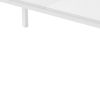 79" White Wood and Iron Dining Table