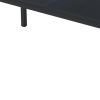 46" Black Wood and Iron Dining Table