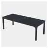 46" Black Wood and Iron Dining Table