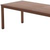 46" Brown Wood and Iron Dining Table