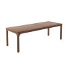 46" Brown Wood and Iron Dining Table