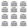 Set of Twelve Clear And Silver Faux Crystal Glass And Stainless Steel Napkin Rings