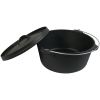 12" Black Cast Iron Dutch Oven Stock Pot