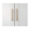 71" White Steel Pantry Or Storage Closet With Arched Panel Doors