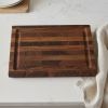 16" Brown Solid Wood Cutting Board With Juice Groove