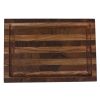 16" Brown Solid Wood Cutting Board With Juice Groove