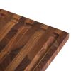 16" Brown Solid Wood Cutting Board With Juice Groove
