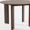 45" Walnut Solid Wood Round Top Dining Table