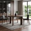 51" Walnut Solid Wood Oval Dining Table