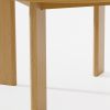 51" Natural Solid Wood Round Top Dining Table