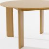 51" Natural Solid Wood Round Top Dining Table