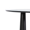 79" Black Solid Wood Oval Dining Table