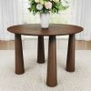 79" Walnut Solid Wood Oval Dining Table