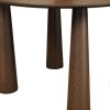 79" Walnut Solid Wood Oval Dining Table