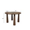 79" Walnut Solid Wood Oval Dining Table