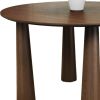 52" Walnut Solid Wood Round Top Dining Table