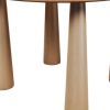 45" Natural Wood Round Top Dining Table